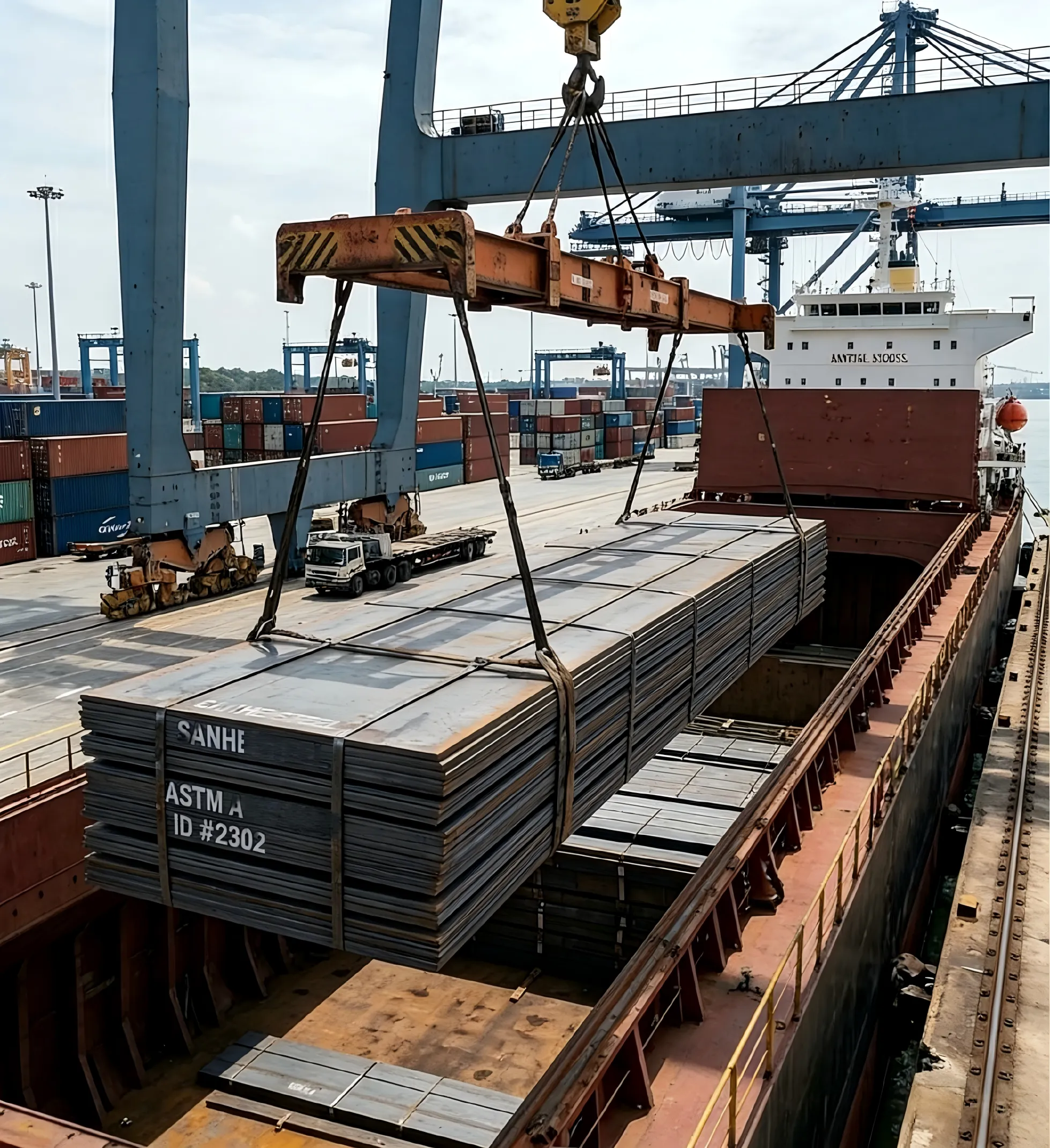 Việc cung cấp kim loại tấm cường độ cao ra nước ngoài của Sanhe Steel đã phá kỷ lục, với các tiêu chuẩn ASTM được tích hợp vào động cơ lõi