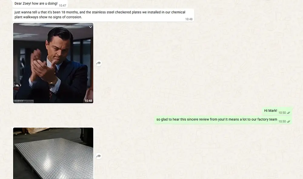 Customer feedback
